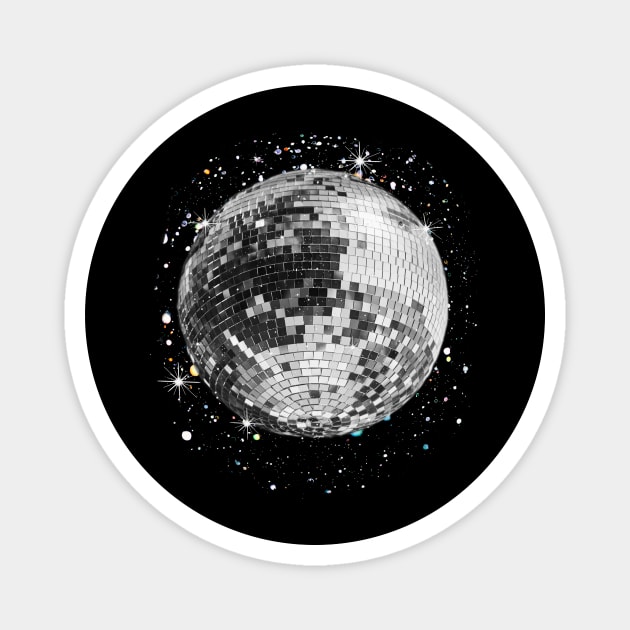 Black And White Disco Magnet by Random Galaxy